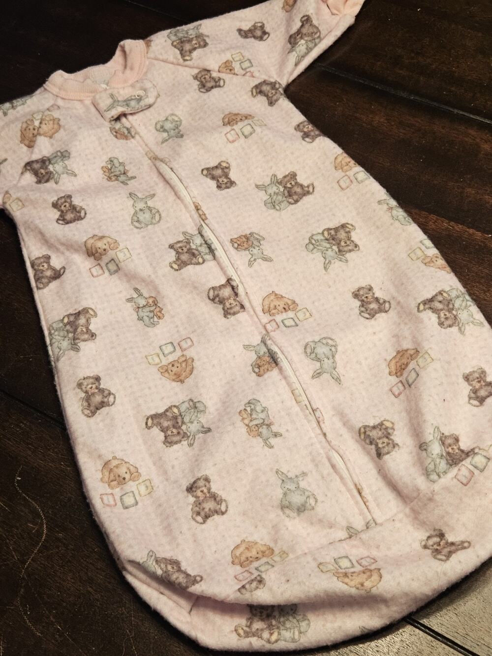 Vintage Carter’s Pink Sleep Sack Infant Baby Up To 21lbs ~ Bear, Bunny & puppy